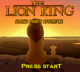 Lion King, The - Simba's Mighty Adventure (USA) Title Screen